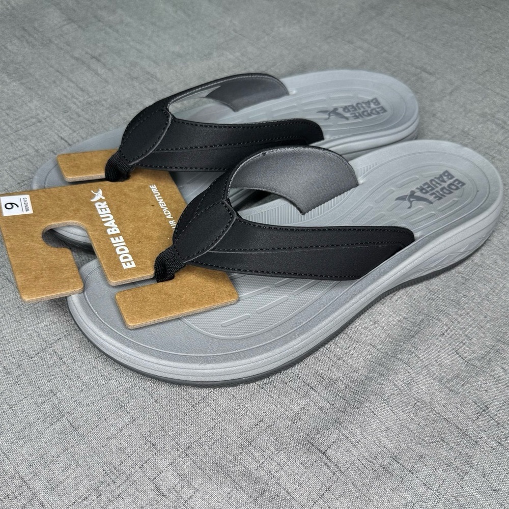 Eddie Bauer Break Point Sandals Black Summer Comfortable Walking 7 8 9 10 NWT - Picture 12 of 15